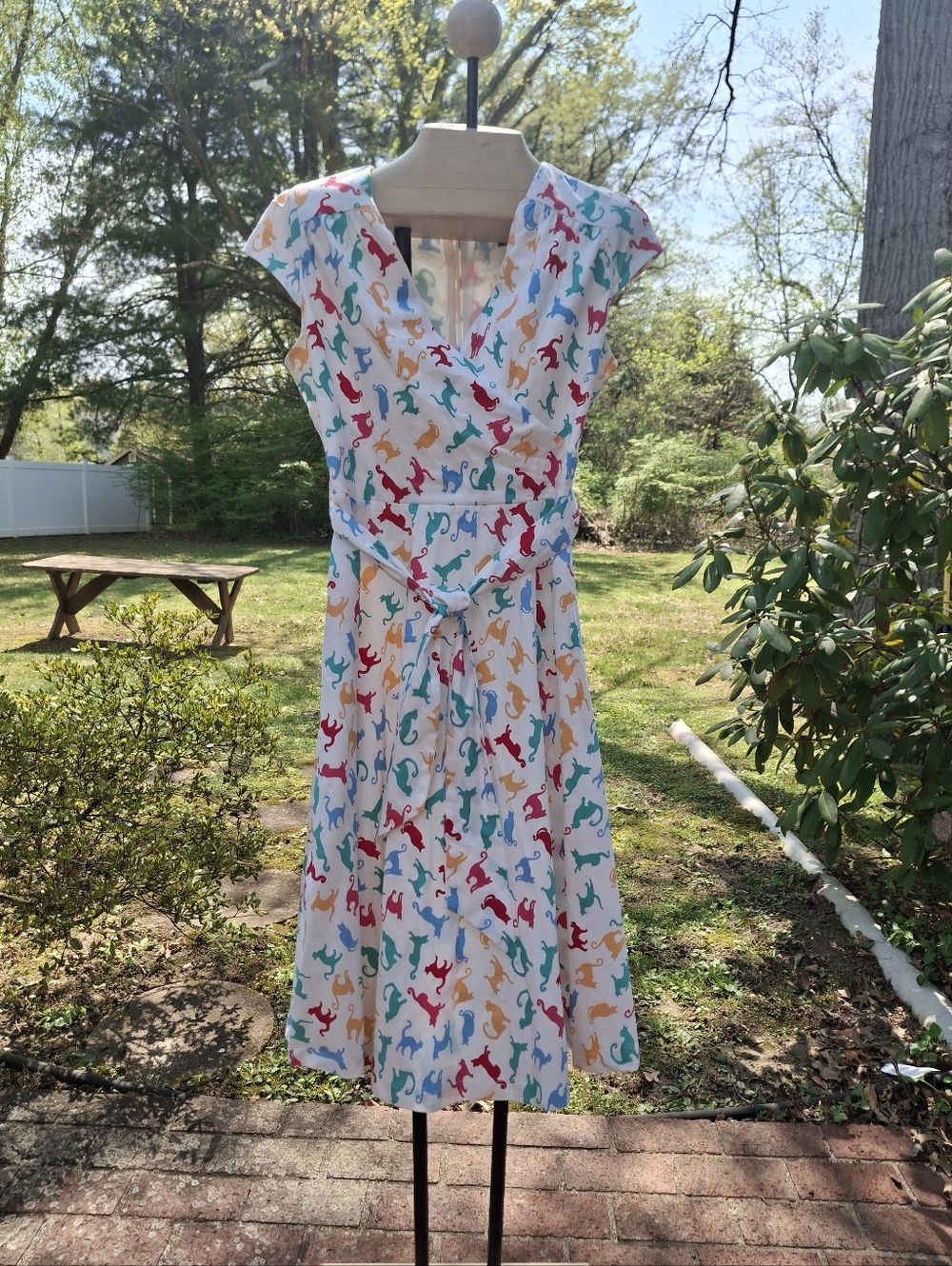 Lindy Bop Dress - Colorful Cats Print
